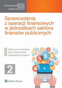 Okładka: Sprawozdania z operacji finansowych w jednostkach sektora finansów publicznych