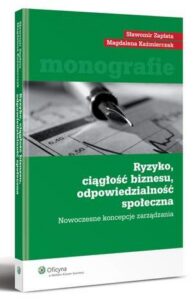 Okładka: Ryzyko, ciągłość biznesu, odpowiedzialność społeczna