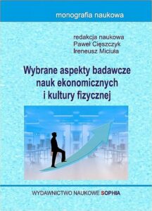 Okładka: Wybrane aspekty badawcze nauk ekonomicznych i kultury fizycznej