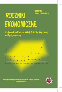 Okładka: Roczniki Ekonomiczne KPSW w Bydgoszczy 9 (2016)