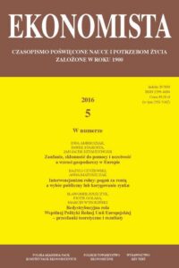Okładka: Ekonomista 2016 nr 5