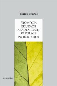 Okładka: Promocja edukacji akademickiej w Polsce po roku 2000