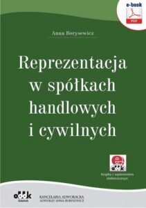 Okładka: Reprezentacja w spółkach handlowych i cywilnych