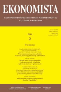 Okładka: Ekonomista 2018 nr 2