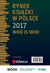 Okładka: Rynek książki w Polsce 2017. Who is who