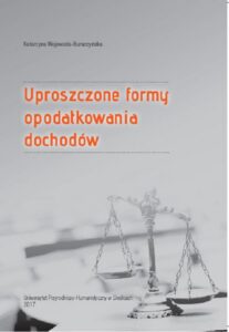 Okładka: Uproszczone formy opodatkowania dochodów