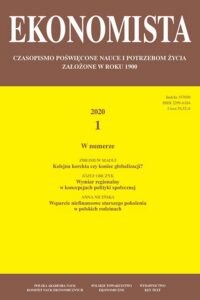 Okładka: Ekonomista 2020 nr 1