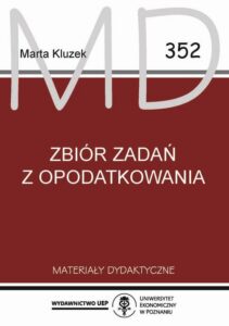Okładka: Zbiór zadań z opodatkowania