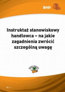 Okładka: Instruktaż stanowiskowy handlowca – na jakie zagadnienia zwrócić szczególną uwagę (e-book)