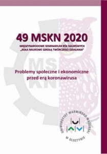 Okładka: Problemy społeczne i ekonomiczne przed erą koronawirusa
