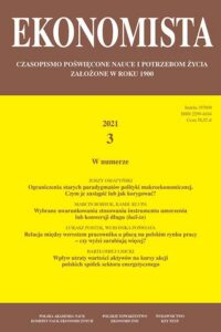 Okładka: Ekonomista 2021 nr 3