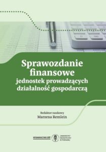 Okładka: Sprawozdanie finansowe jednostek prowadzących działalność gospodarczą
