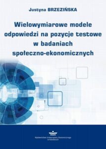 Okładka: Wielowymiarowe modele odpowiedzi na pozycje testowe w badaniach społeczno-ekonomicznych