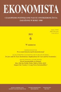 Okładka: Ekonomista 2021 nr 6