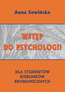 Okładka: Wstęp do psychologii dla studentów kierunków ekonomicznych