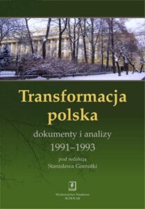 Okładka: Transformacja polska Dokumnety i analizy 1991 - 1993. Dokumenty i analizy 1991-1993