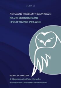 Okładka: Aktualne problemy badawcze. Nauki ekonomiczne i polityczno-prawne