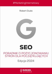 Okładka: SEO. Poradnik o pozycjonowaniu stron dla początkujących. Edycja 2024.