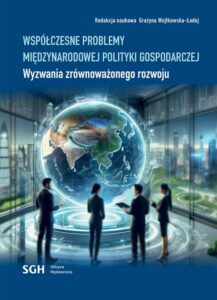 Okładka: Współczesne problemy międzynarodowej polityki gospodarczej. Wyzwania zrównoważonego rozwoju