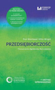 Okładka: Przedsiębiorczość. Krótkie Wprowadzenie 43