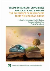 Okładka: The Importance of Universities for Society and Economy. The Experience of Researchers from the Visegrád Group