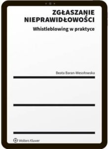 Okładka: Zgłaszanie nieprawidłowości. Whistleblowing w praktyce