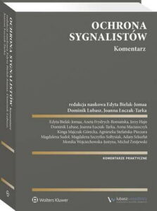 Okładka: Ochrona sygnalistów. Komentarz