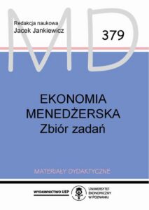 Okładka: Ekonomia menedżerska. Zbiór zadań
