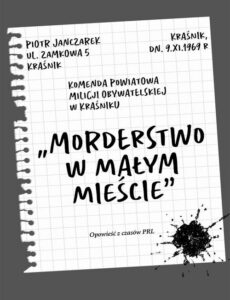 Okładka: Morderstwo w małym mieście