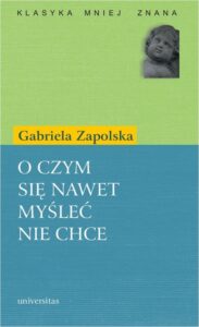 Okładka: O czym się nawet myśleć nie chce