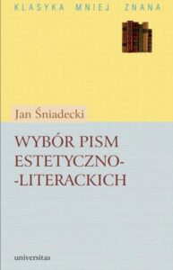 Okładka: Wybór pism estetyczno-literackich