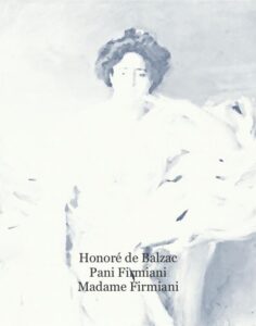 Okładka: Pani Firmiani. Madame Firmiani