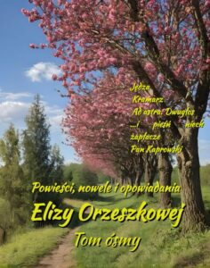 Okładka: Powieści, nowele i opowiadania Elizy Orzeszkowej. Tom VIII