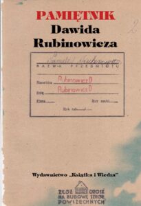 Okładka: PAMIĘTNIK DAWIDA RUBINOWICZA