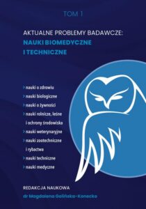Okładka: Aktualne problemy badawcze. Nauki biomedyczne i techniczne.