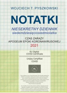 Okładka: Notatki 2021 Niesekretny dziennik siedemdziesięciosiedmiolatka