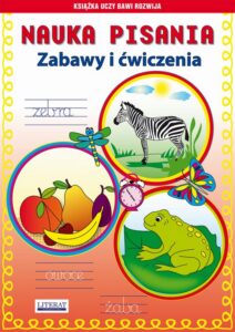 Okładka: Nauka pisania Zabawy i ćwiczenia. Zebra