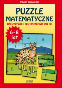 Okładka: Puzzle matematyczne Dodawanie i odejmowanie do 20. 6-8 lat