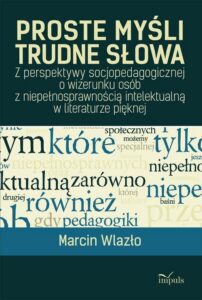 Okładka: Proste myśli, trudne słowa