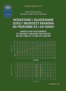 Okładka: Wzrastanie i dojrzewanie dzieci i młodzieży Krakowa na przełomie XX i XXI wieku
