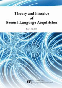 Okładka: Theory and Practice of Second Language Acquisition 2015. Vol. 1 (1)
