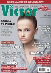 Okładka: Victor Gimnazjalista 1/2016