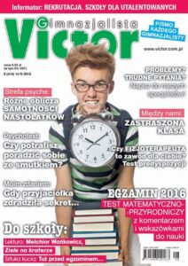 Okładka: Victor Gimnazjalista 8/2016