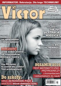 Okładka: Victor Gimnazjalista 5/2016