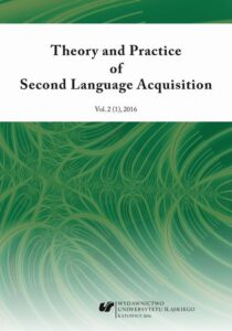 Okładka: Theory and Practice of Second Language Acquisition 2016. Vol. 2 (1)