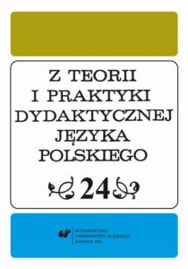 Okładka: Z Teorii i Praktyki Dydaktycznej Języka Polskiego. T. 24