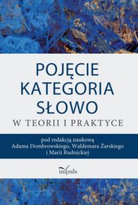 Okładka: Pojęcie – kategoria – słowo w teorii i praktyce