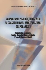 Okładka: Zarządzanie przedsiębiorstwem w czasach nowej rzeczywistości gospodarczej
