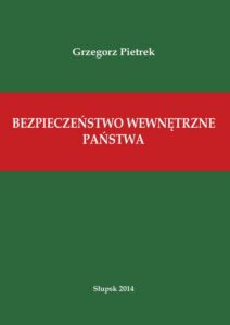 Okładka: Bezpieczeństwo wewnętrzne państwa