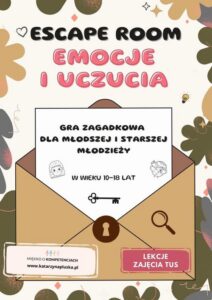 Okładka: Escape room. Emocje i uczucia. Gra zagadkowa dla młodzieży młodszej i starszej